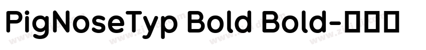 PigNoseTyp Bold Bold字体转换
